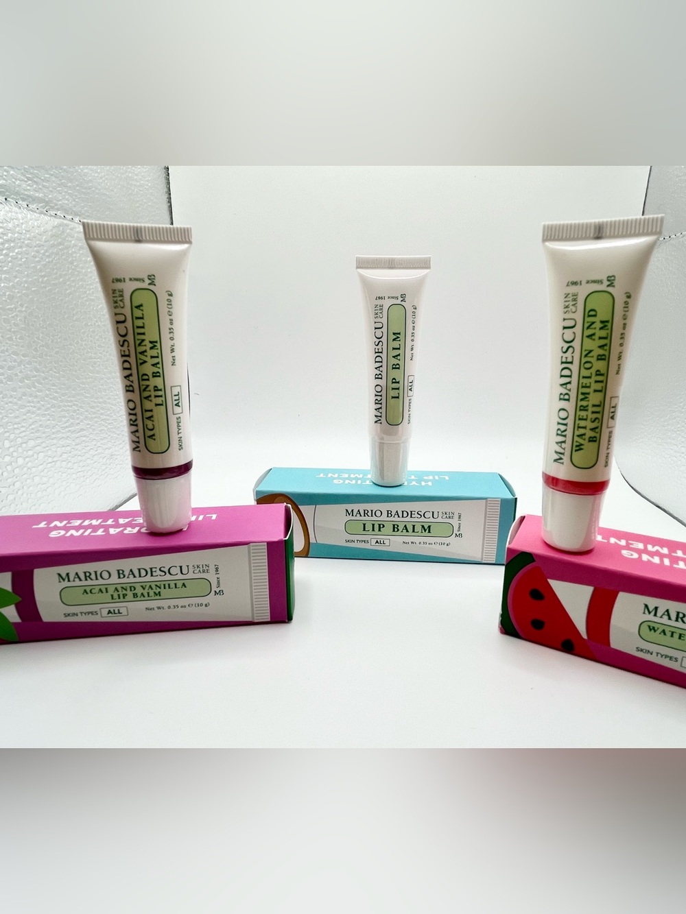 Mario Badescu Lip Balm Lip Treatment Gift Set Trio NIB